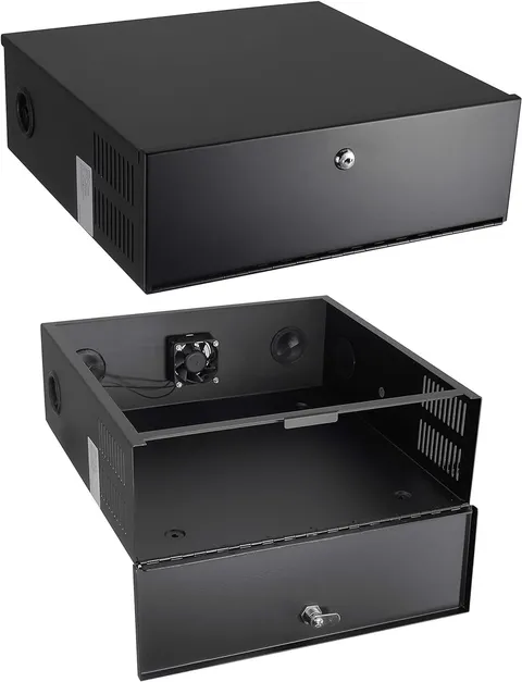 15.5 x 15.5 x 5.5 Inch Heavy Duty DVR Lock Box - DVR Security Lock Box