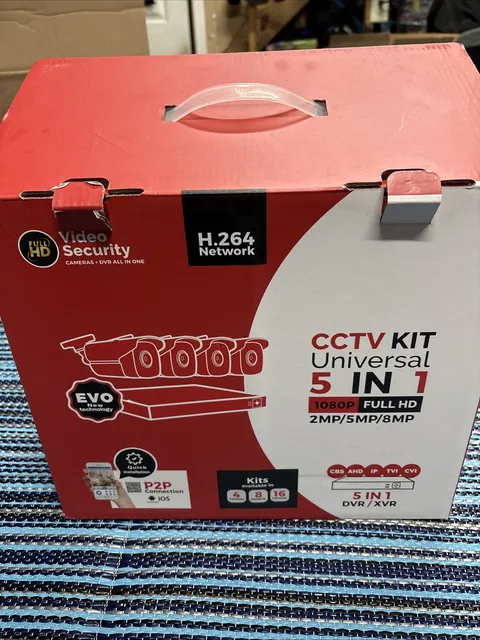 4 Cameras Surveillance Camera System H.264 - 5 In 1 DVR Kit