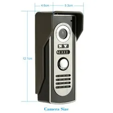 7” Wired Video Door Phone System Visual Intercom Doorbell With Indoor Monit BSUU