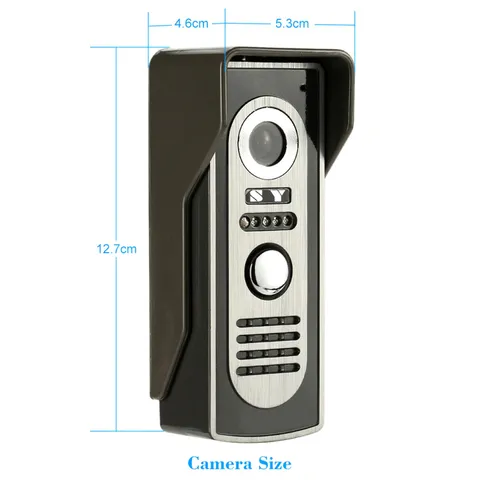 7” Wired Video Door Phone System Visual Intercom Doorbell With Indoor Monit BSUU
