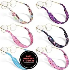 Set de 6 correas para gafas infantiles: cordón antideslizante de sujeción para 