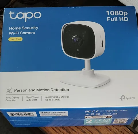 Tp-Link Tapo C100 Home Security Wi-Fi Camera, 1080P Full HD   NEW IN BoX
