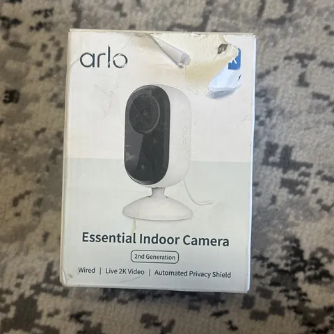 Arlo Essential Security Camera 2K, 2nd Gen, Baby Monitor & Pet Camera, Wired