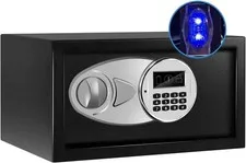 Safe Box W/ Sensor Light,Hidden Safe Box W/ Key & Digital Lock Home