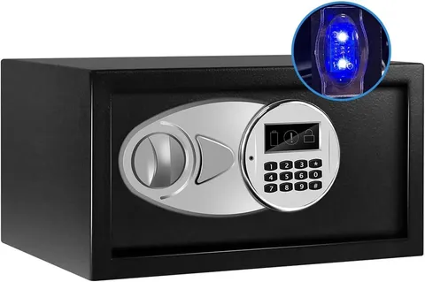 Safe Box W/ Sensor Light,Hidden Safe Box W/ Key & Digital Lock Home
