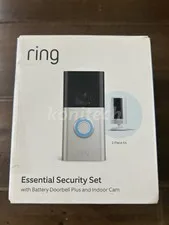 Ring Essential Kit with Battery Doorbell & Indoor Cam