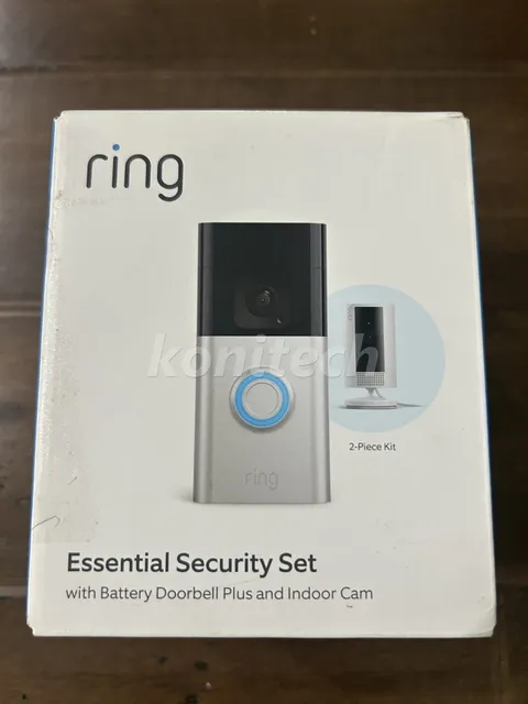 Ring Essential Kit with Battery Doorbell & Indoor Cam