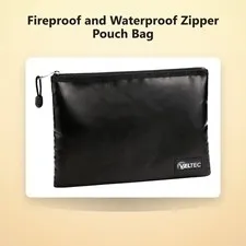 Fireproof and Waterproof Zipper Pouch Bag for Valuables, Documents, Notary St...