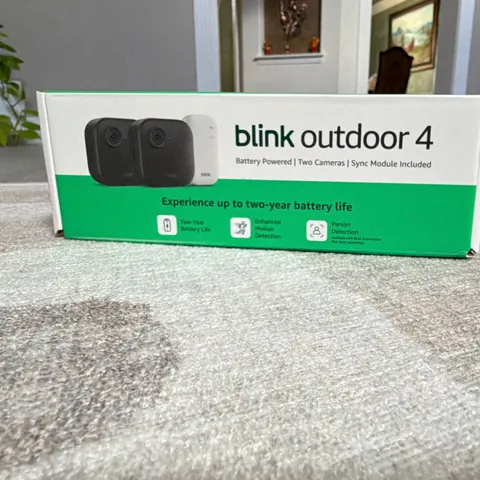 Blink Outdoor 4 Wireless 2-Cam Battery System w/ Sync Module, Alexa, 1080p