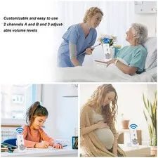 Wireless Voice Intercom Home Smart 2 Way Talk Doorbell For Disabled People✈