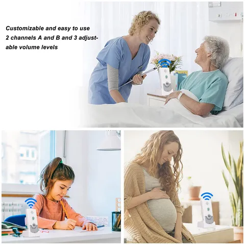 Wireless Voice Intercom Home Smart 2 Way Talk Doorbell For Disabled People✈