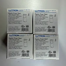 Lot of 4 Lutron Radio Powr Savr LRF2-OWLB-P-WH Occupancy Sensors New
