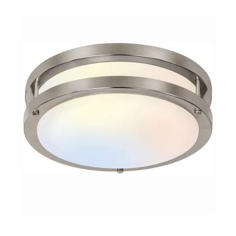 hykolity 10 inch Flush Mount LED Ceiling Light 10-inch, Brushed Nickel