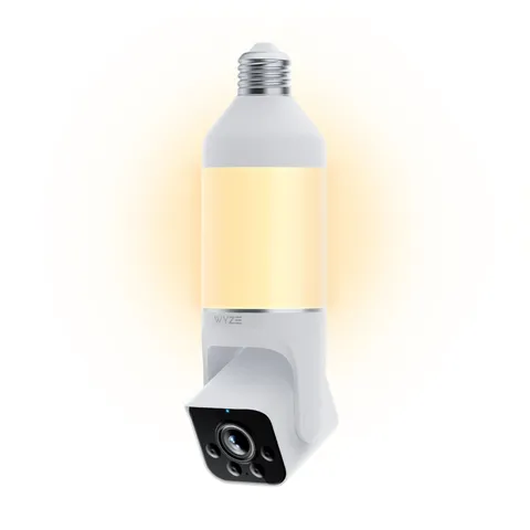 WYZE Bulb Cam - 2K HD Smart Light Security Camera with 1 PACK, White