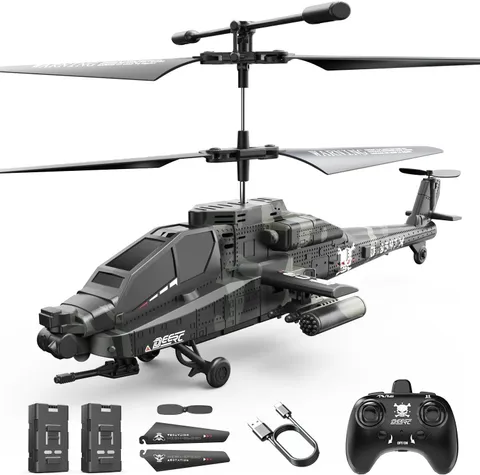 DEERC RC Helicopter, Remote Control Helicopter, 26 Mins Flight Time, LED...