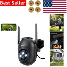 Security Camera Outdoor 3MP PTZ Wireless Auto Tracking Color Night Vision  Ho...