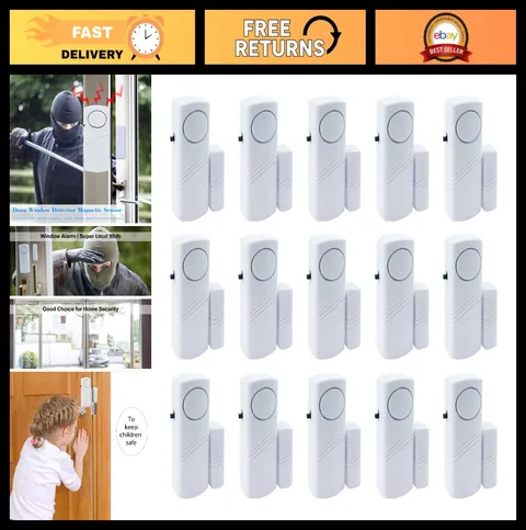 92DB Door Window Alarm - Kids Safety, Burglar Protection, Pool Security Alert