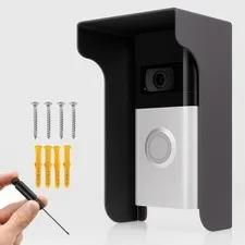 Doorbell Rain & Sun Cover (Anti-Glare Visor) – Fits up to 5.9" × 3.94" (150 ×...