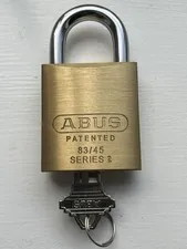 ABUS 83/45 Series 2 #300 Rekeyable Brass Padlock w/ 1 Key