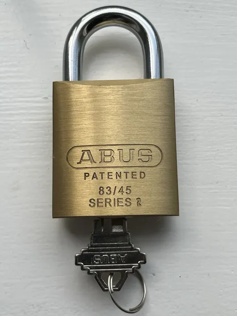 ABUS 83/45 Series 2 #300 Rekeyable Brass Padlock w/ 1 Key