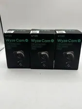 Wyze Cam v4 2.5K Wired Color Night Vision Indoor/Outdoor IP Camera 3 Pack