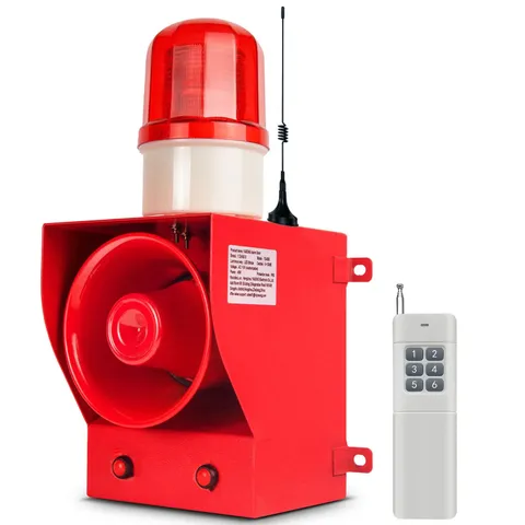0.31mile Wireless Remote Control Siren Adjustable Volume Tone Waterproof 130d...