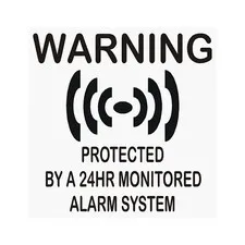4 x PROTECTED by a Monitored Alarm System-Internal Stickers-Premises,Home,Secure