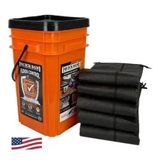 Quick Dam Go Flood Kit Includes 5- 10Ft Flood Barriers In Bucket