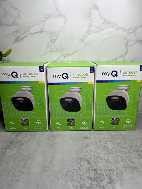myQ Outdoor Battery Camera, 3 Pack Bundle!