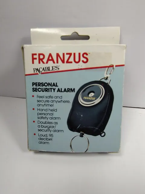 FRANZUS P-7000 Personal Security Siren 95 Decibel Doors Windows Hotel Rooms Self