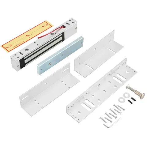 HeavyDuty Waterproof 12V DC NC Electromagnetic Door Lock with ZL Aluminum Bra...