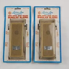 x2 Vtg Lustre Line Drop Down Door Holder Burglar Alarm Item #00860 Model #266