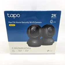Tapo C211 2K Indoor Pan Tilt Security Camera 2 Pack Baby Monitor Pet Cam Black