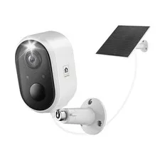 Solar Security Camera Outdoor Wireless, 2K Color Night Vision, Battery Powere...