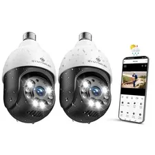 SYMYNELEC Light Bulb Security Camera Outdoor 2.4GHz Only, Only
