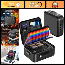 Fireproof Waterproof Document Box with Lock, Portable File Organizer & Safe for