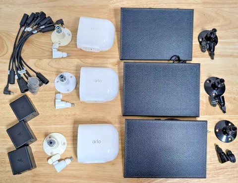 ARLO Pro 6th Gen 2K Security Cameras, Solar Charging Panels & Hardware