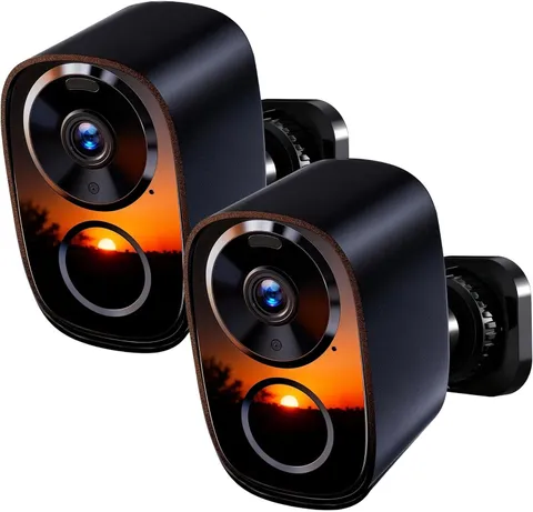 2026 Upgraded 2K Security Cameras Wireless Outdoor (2-Pack), Free Cloud & SD ...
