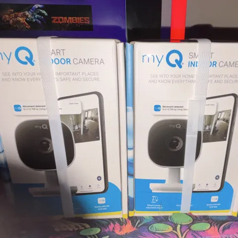 myQ Smart Indoor Camera 2-Pack 1080p Wi-Fi Night Vision Motion Detection 2-Way