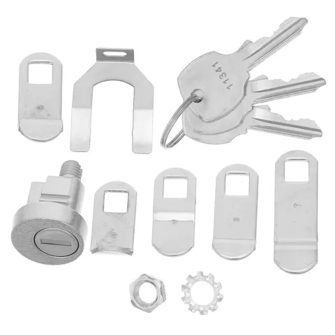 1 Set Metal Mailbox Cam Lock Replacement with Keys for Mailbox Hardware