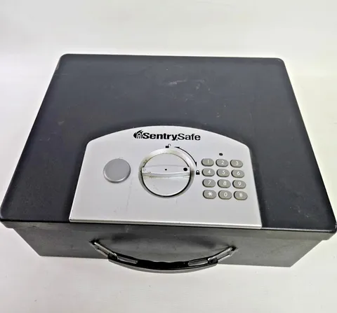 SentrySafe Compact Electronic Safe Black Digital Keypad No Key