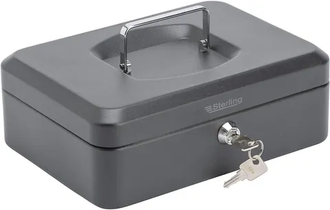 Burg Wachter CB03GR Money 5025 10" Cash Box, Black