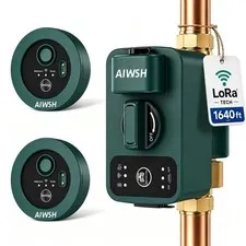 Smart Water Auto Shut Off Valve & Leak Detector, Real-Time Leak Detection, Wh...