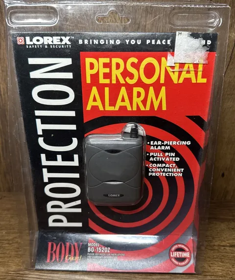 NEW Lorex Protection Personal Alarm BG-1520Z Ear-Piercing Alarm Pull Pin
