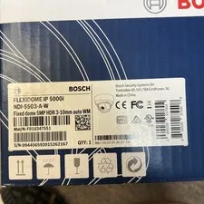 Bosch FLEXIDOME IP 5000i NDI-5503-A-W 5MP HDR IP Dome Camera 3-10mm Auto Lens