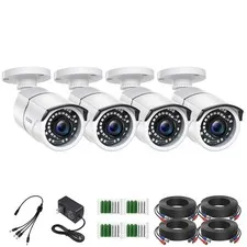 4 Pack 2MP 1080p HD-TVI Security Camera Outdoor Indoor, 1920TVI