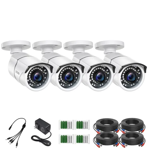 4 Pack 2MP 1080p HD-TVI Security Camera Outdoor Indoor, 1920TVI