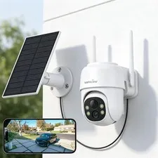 Wansview B6 2K Wireless Solar Security Camera Outdoor Wifi Color Night Vision