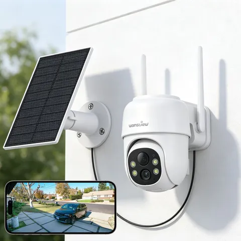 Wansview B6 2K Wireless Solar Security Camera Outdoor Wifi Color Night Vision