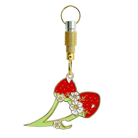 Keychain Safety for Women Self Defense Strawberry Key Chain Accessories Set